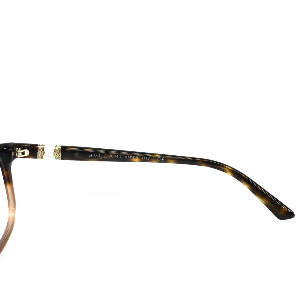 Bvlgari Eyeglasses Frames 4133-B-F 5362 Havana/Brown Crystals Alt Fit 54-17-145